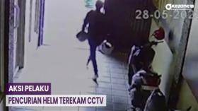 Terekam CCTV, Pencurian Helm di Sarana Olahraga Kalimalang Makin Marak
