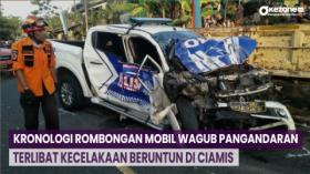Kronologi Rombongan Mobil Wagub Pangandaran Terlibat Kecelakaan Beruntun di Ciamis