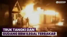 Truk Tangki Pertamina Terbakar di Bandar Lampung, Sopir dan Pemilik Gudang BBM Kabur