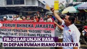 Buntut Ucapan ?Pribumi?, Massa FBJ Gelar Unjuk Rasa di Depan Rumah Riang Prasetya