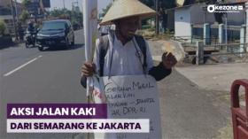 Pembahasan RUU Perampasan Aset Koruptor Mandek, 2 Petani Aksi Jalan Kaki dari Semarang ke Jakarta