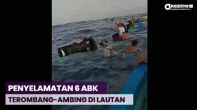 Viral! Nelayan Selamatkan 6 ABK Kapal Tenggelam setelah 2 Jam Terombang-ambing di Lautan