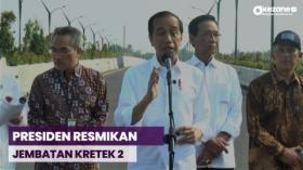 Presiden Joko Widodo Resmikan Jembatan Kretek 2 
