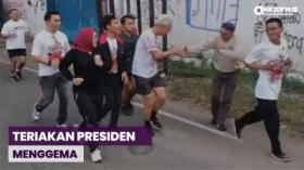 Ganjar Lari Pagi di Cirebon, Teriakan Presiden Menggema