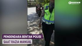 Video Pengendara Bentak Polisi saat Razia Viral di Medsos