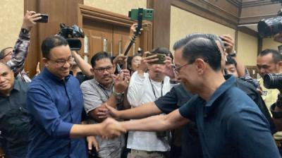 Momen Haru Pertemuan Anies dan Tom Lembong di Sidang Korupsi Impor Gula