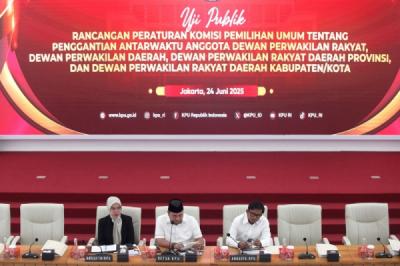 KPU Gelar Uji Publik Rancangan Aturan PAW Anggota Legislatif