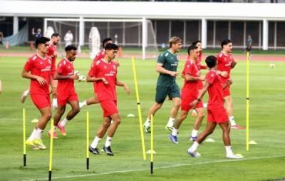 latihan-jelang-fifa-series-timnas-indonesia-fokus-hadapi-st-kitts-and-nevis