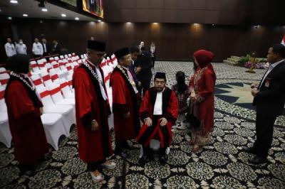 MK Gelar Wisuda Purnabakti Anwar Usman, Sambut Dua Hakim Konstitusi Baru