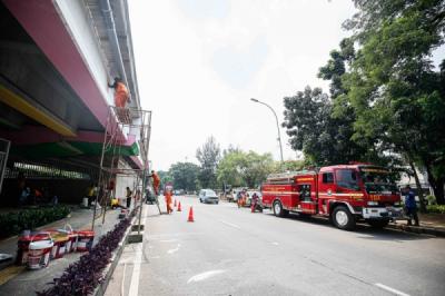 Penataan Ulang Kolong Flyover Pasar Rebo Lengkapi Kawasan dengan Sasana Tinju