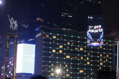 Pertunjukan Drone Hiasi Malam Puncak HUT ke-499 Jakarta