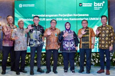 Gandeng Kementerian UMKM, BSN Resmi Salurkan KUR
