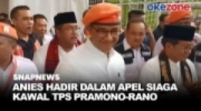 Anies Hadir Dalam Apel Siaga Kawal TPS Pramono-Rano Disambut Ribuan Pendukung 'Jakarta Menyala'