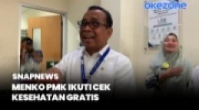 Kado Ulang Tahun ke-63, Menko PMK Pratikno Ikut Cek Kesehatan Gratis di Puskesmas Gambir