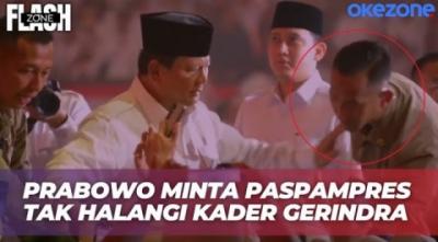 Momen Prabowo Dorong Paspampres yang Halangi Kader Ingin Bersalaman