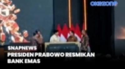 Pertama di Indonesia, Presiden Prabowo Resmikan Bank Emas