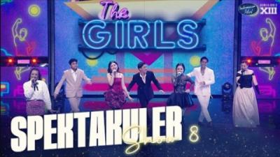 THE GIRLS - LOVE IS U (CHERRY BELLE)  SPEKTAKULER SHOW 8  INDONESIAN IDOL SEASON XIII