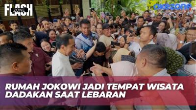 Ratusan Warga Rela Antre untuk Kunjungi Kediaman Jokowi di Solo