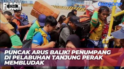 Liburan Telah Usai, Ribuan Penumpang Penuhi Pelabuhan Tanjung Perak  FLash Zone