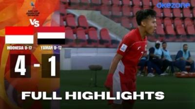 Highlights Piala Asia U-17 2025: Timnas Indonesia U-17 Bantai Yaman U-17 4-1
