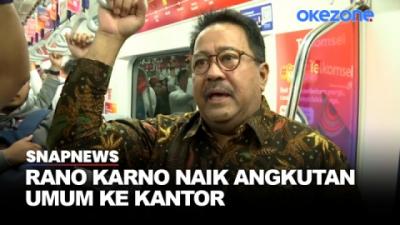 Begini Potret Wagub Rano Karno Naik MRT dan TransJakarta ke Kantor
