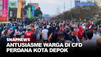 Ribuan Warga Tumpah Ruah di Car Free Day Perdana Kota Depok