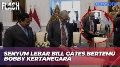 Momen Langka! Bill Gates Beri Boneka Paus ke Bobby Kertanegara Kucing Presiden Prabowo