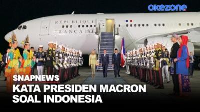 Presiden Macron Terkesima dengan Indonesia, Ini Katanya