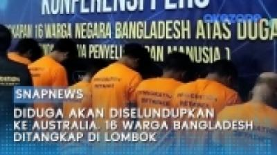 Diduga Akan Diselundupkan ke Australia, 16 Warga Bangladesh Ditangkap di Lombok