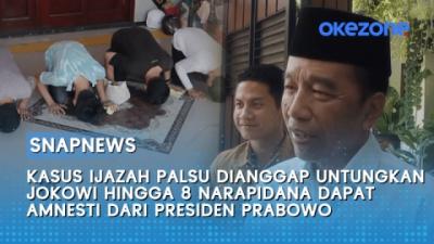 Kasus Ijazah Palsu Dianggap Untungkan Jokowi Hingga 8 Narapidana Dapat Amnesti Dari Presiden Prabowo