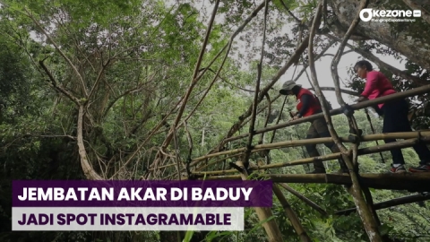 PEOPLE AND HOBBIES: Jembatan Akar di Baduy Jadi Spot Instagramable