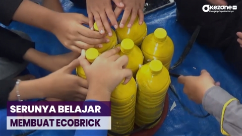 Manfaatkan Waktu Libur, Anak-Anak di Padang Belajar Membuat Ecobrick