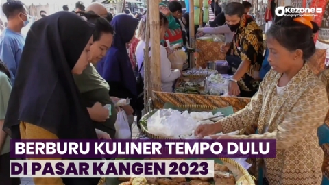 Pasar Kangen 2023 Yogyakarta, Tempat Menikmati Jajanan Tradisional Tempo Dulu
