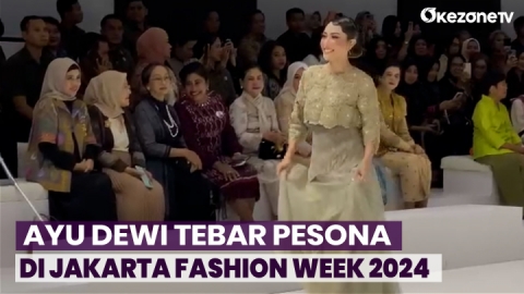 Heboh dan Centilnya Ayu Dewi jadi Model di Jakarta Fashion Week 2024