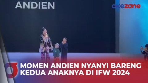 Kompak Pakai Outfit Motif Ondel-Ondel, Begini Penampilan Andien Aisyah Bareng Kedua Anaknya di IFW 2024