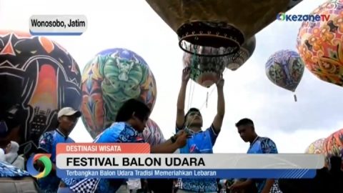 Puluhan Balon Udara Hiasi Langit Wonosobo dalam Festival Balon Udara