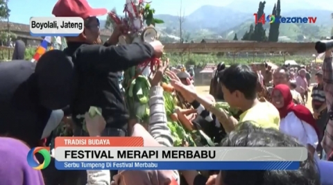 Festival Merapi Merbabu di Boyolali Diwarnai Kirab 1.001 Tumpeng