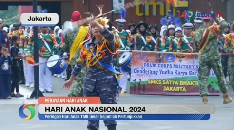 Peringati Hari Anak Nasional 2024, TMII Gelar Pertunjukan Marching Band Anak Nusantara
