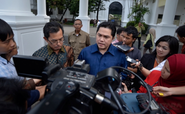 Erick Thohir Menghadap Presiden