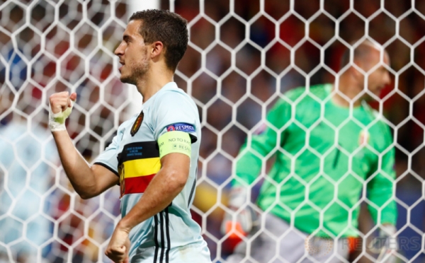 Eden Hazard Jadi Pemain Terbaik Laga Belgia vs Hungaria