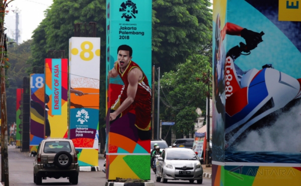 INASGOC Manfaatkan Tiang Proyek Monorel untuk Promosi Asian Games 2018