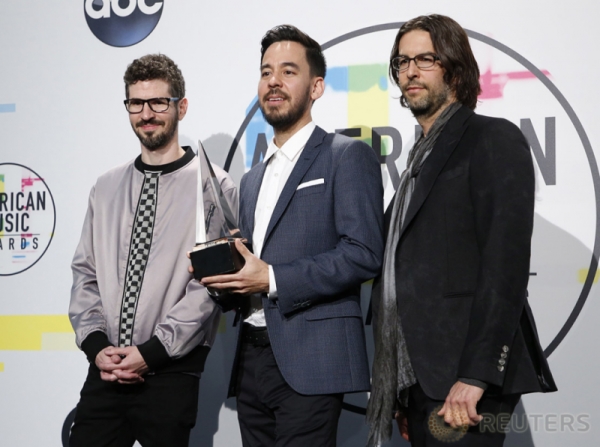 Minus Chester bennington, Linkin Park Raih Penghargaan Artis Terfavorit Rock Alternatif