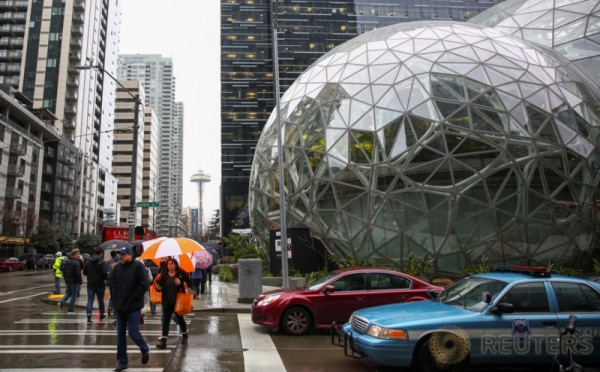 Berbentuk Bola Raksasa, Begini Tampilan Kantor Pusat Amazon di Seattle Amerika Serikat