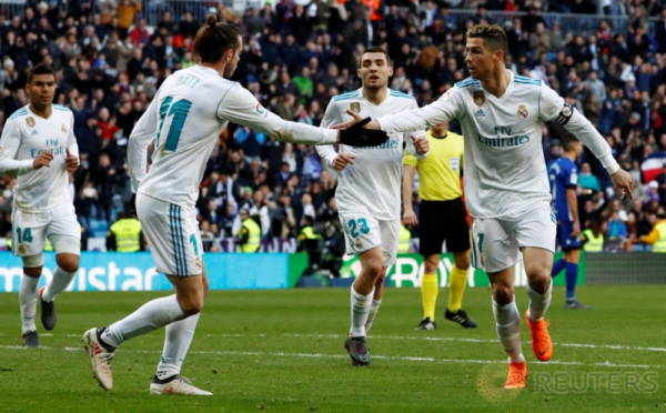 Real Madrid Lumat Alaves 4-0, Cristiano Ronaldo Cetak 2 Gol