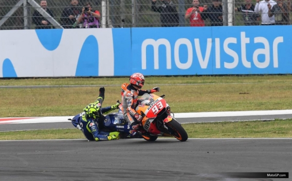 Melihat Kembali Clash Marquez-Rossi di MotoGP Argentina 2018