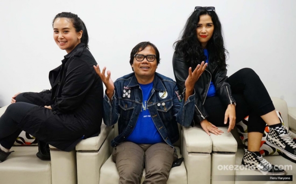 Soleh Solihun, Dinda Kanyadewi dan Ayushita Kunjungi Redaksi Okezone