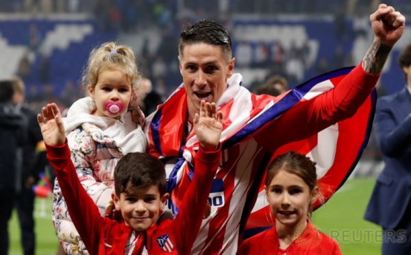 Pemain-Pemain Atletico yang Ajak Keluarga untuk Rayakan Kemenangan