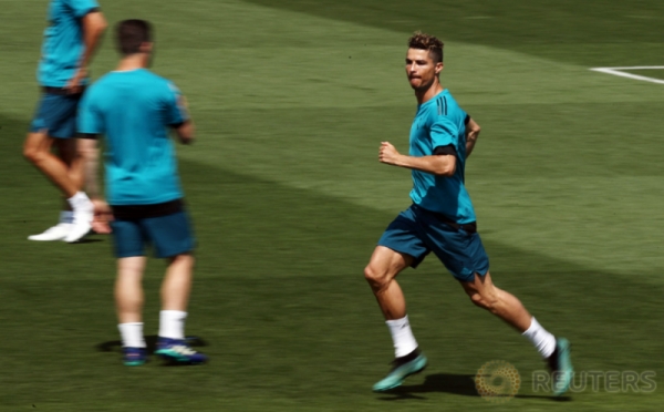 Intip Latihan Ronaldo Cs Jelang Final Liga Champions Kontra Liverpool