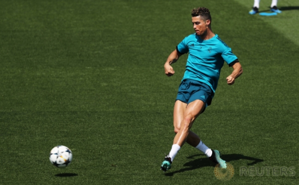 Intip Latihan Ronaldo Cs Jelang Final Liga Champions Kontra Liverpool
