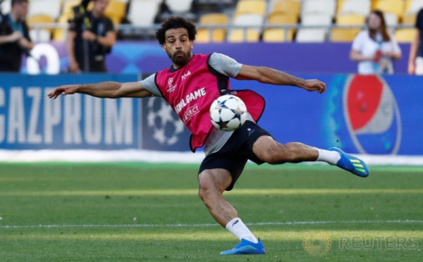 Mo Salah Cs Jajal Rumput Stadion NSC Olimpiyskiy Jelang Laga Final Liga Champions